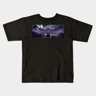 Night Owl Purple Kids T-Shirt